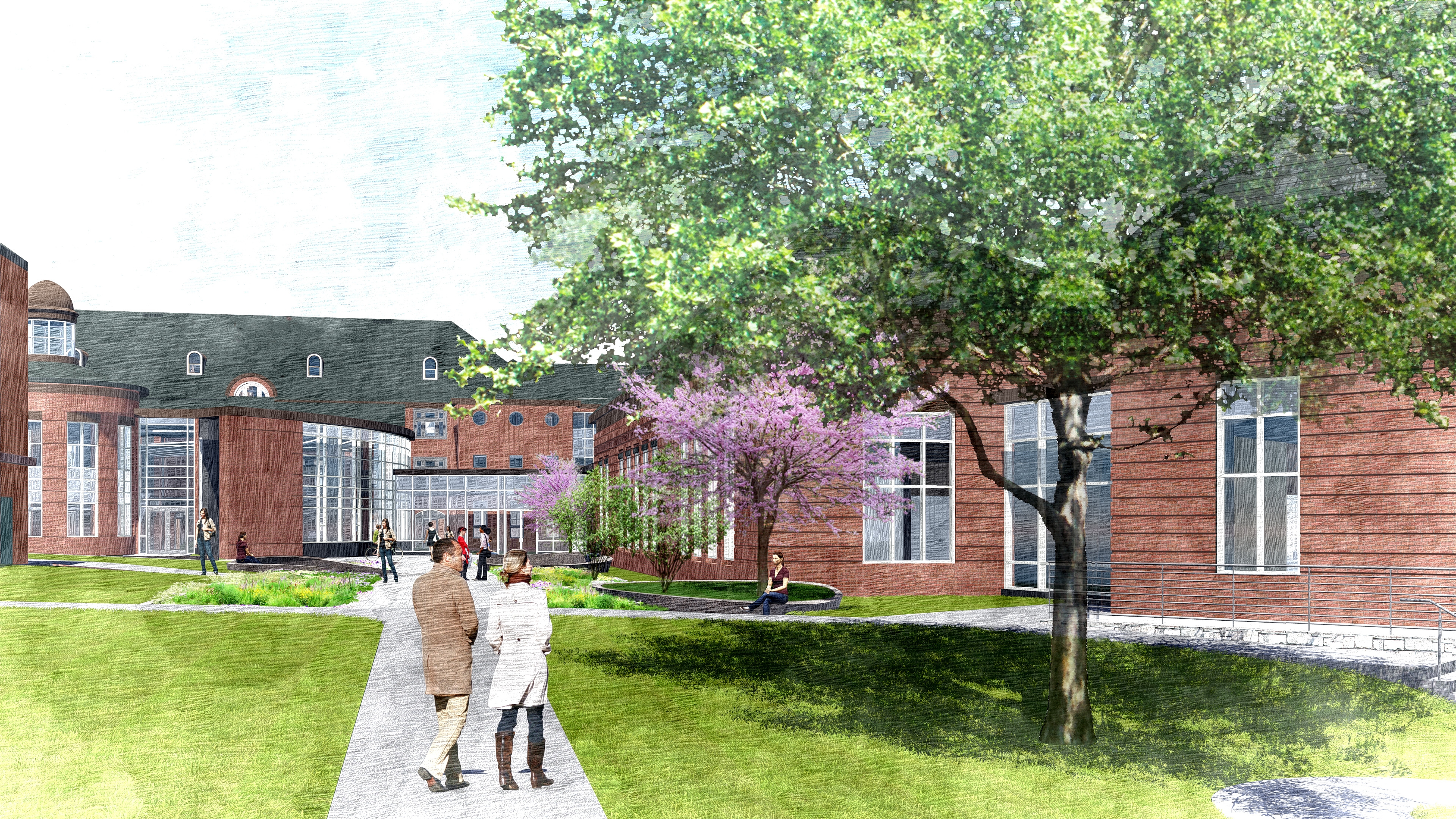 Image of external view of community center Image of external view of community center