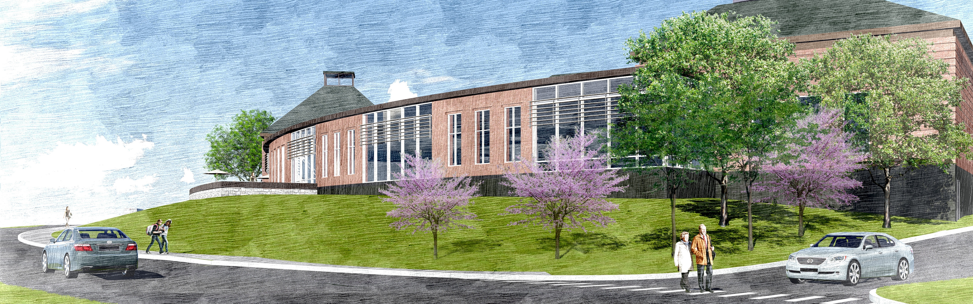 Image of external view of community center Image of external view of community center