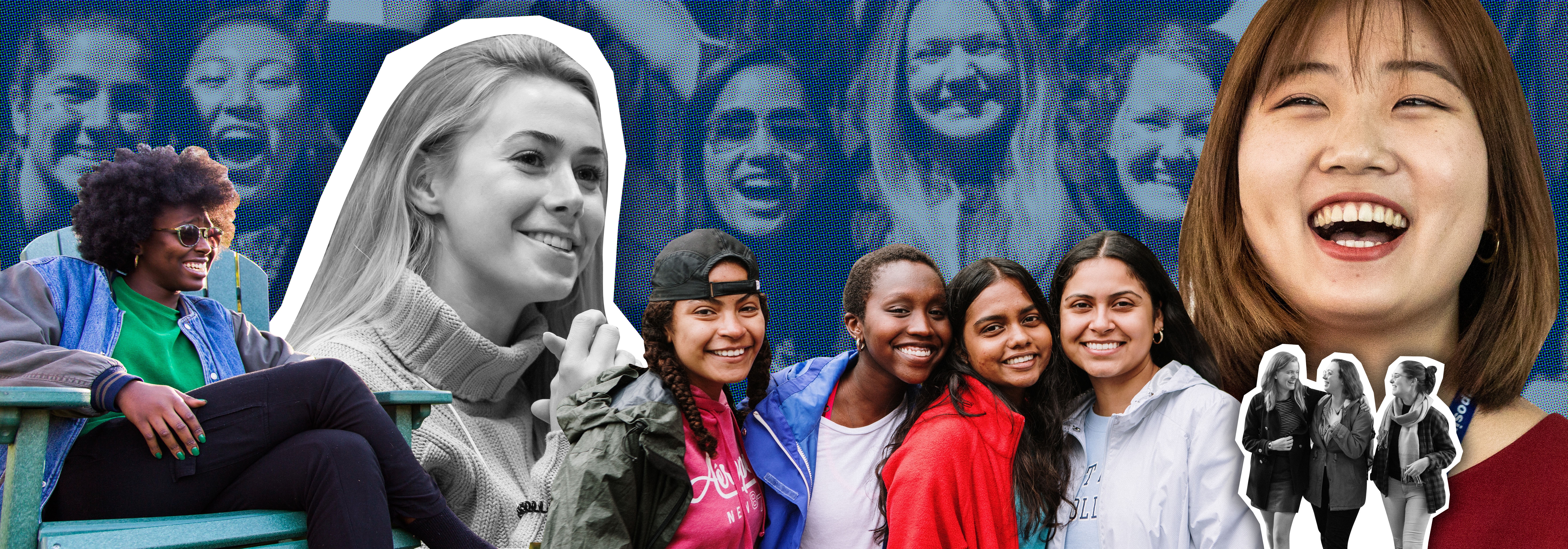 Montage photo of students