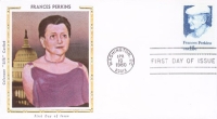 Frances Perkins postcard